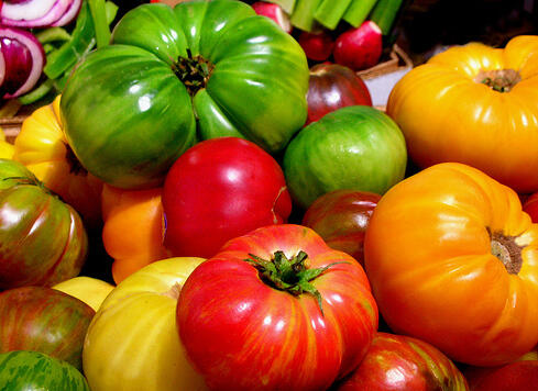 Heirloom Tomatoes $3.75/lb